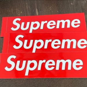 Supreme sticker logos